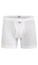 Men’s Rib-60 Boxer Shorts White