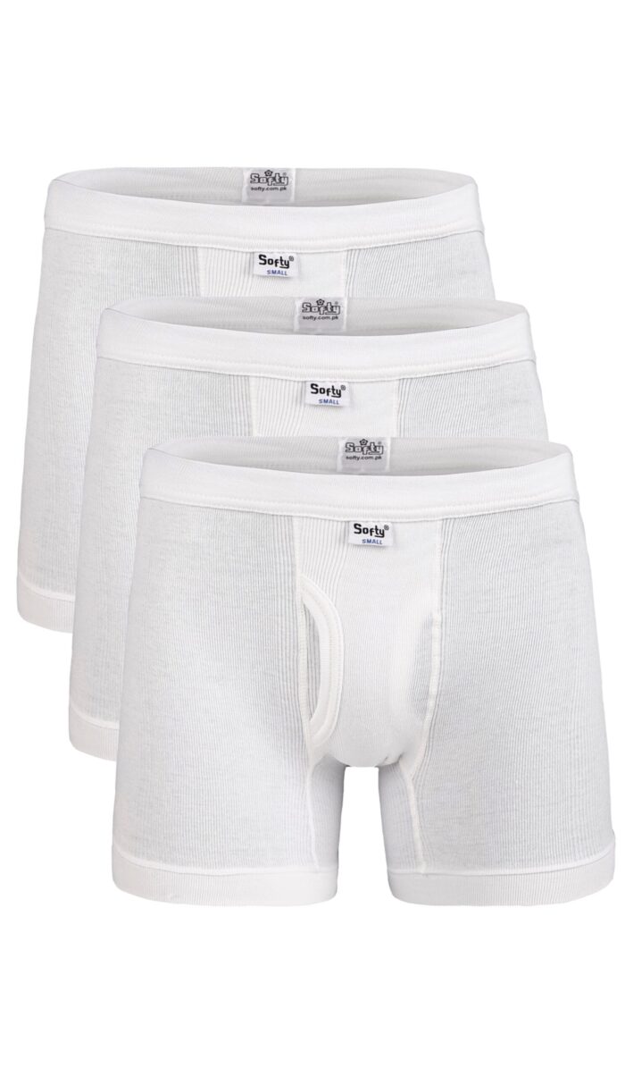 Men’s Rib-60 Boxer Shorts Multicolor Pack of 3 - Image 2