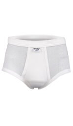 Men's Rib-60 Brief White