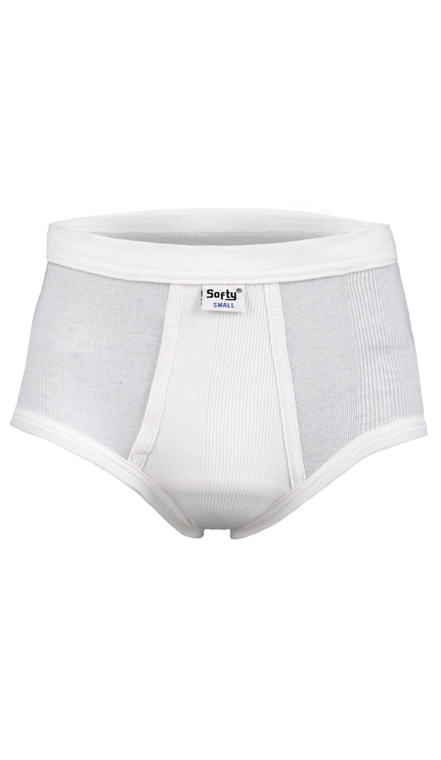 7 Men's Rib-60 Brief White - Image 1