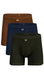 Men’s Rib-60 Boxer Shorts Multicolor Pack of 3 and 6