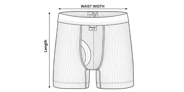 Boxer and shorts size chart softy knitwear