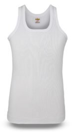Men's Rib-60 Vest Sleeveless white