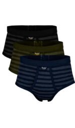 Men’s Summer HG-99 Brief Pack of 3(Multicolour)(Strip Design)