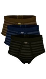 Men’s Summer HG-99 Brief Pack of 3(Multicolour)(Strip Design) - Image 2