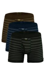 Men’s Summer HG-99 Boxer Shorts Multicolour Pack of 3 (Strip Design)