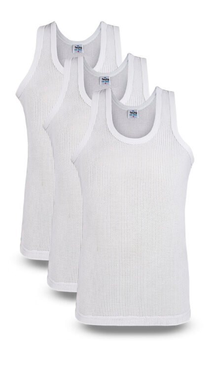 Men Summer Super-JAli Vest Sleeveless 3 pack Softy knitwear