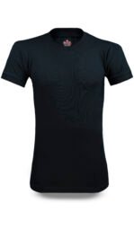 Men’s Winter Diamond Round Neck Undershirt Half Sleeves (Black) Softyknitwear