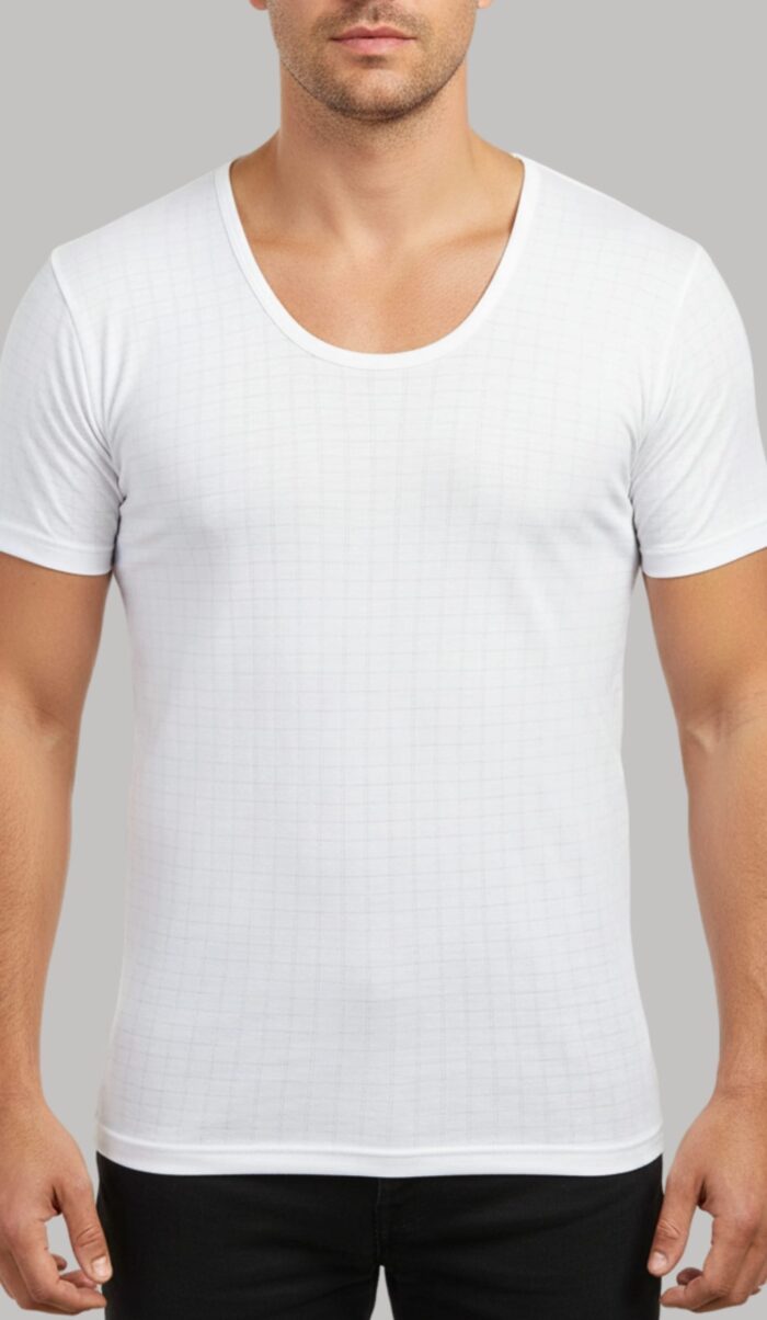 Men’s Summer IRISH Vest Half Sleeves (Checked Design) - Image 2