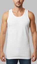 Men's Summer King Vest Sleeveless(White) - Image 2