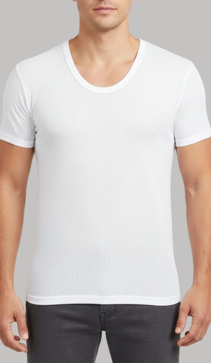 Men’s Summer Super-Jali Vest Half Sleeves (Net Fabric) (Pack of 3) - Image 2