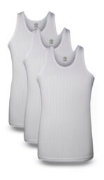 Men's Irish Vest Sleeveless (Checked Design) (Pack of 3)