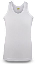 Men’s Rib PV-90 Softy rib vest sleeveless men vest white sleeveless