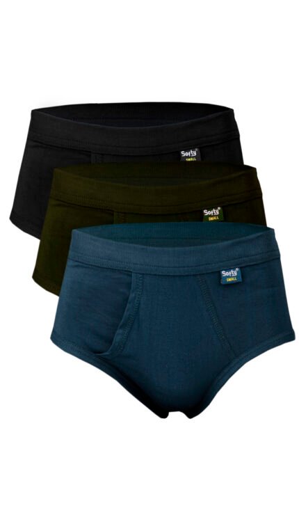 Men’s Summer CK-5 Brief Pack of 3 (Multicolour) SoftyKnitwear