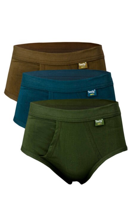 Men’s Summer CK-5 Brief Pack of 3 (Multicolour) SoftyKnitwear