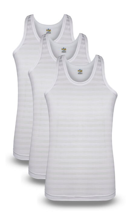 Men’s Summer MP-5 Vest Sleeveless(Strip Design) (Pack of 3)