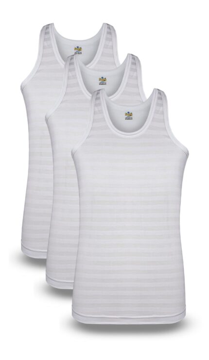 Men’s Summer MP-5 Vest Sleeveless(Strip Design) (Pack of 3)