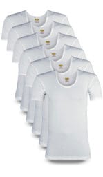 Men’s Summer Marco Vest Half Sleeves (White) (Pack of 6)