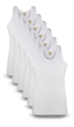 Men’s Summer Marco Vest Sleeveless (White) (Pack of 6)