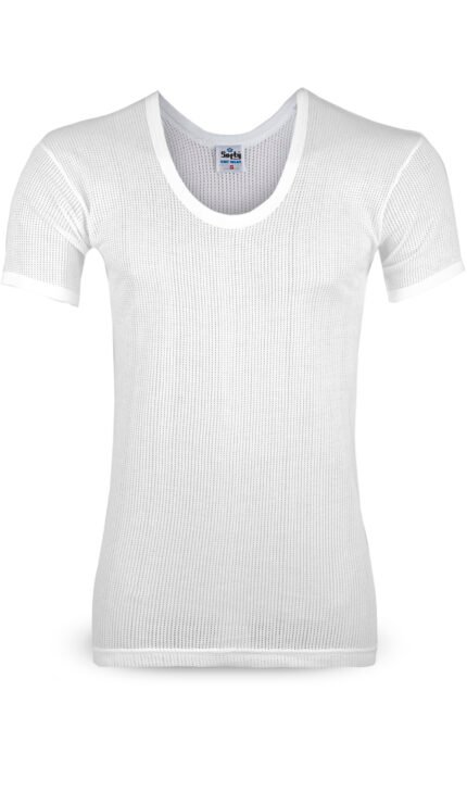 Men’s Summer Super-Jali Vest Half Sleeves (Net Fabric) Softyknitwear