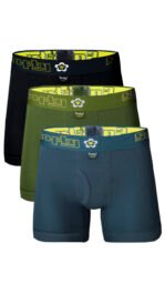 Men’s Winter Diamond Boxer Pack of 3 (White + Multicolour) - Image 2