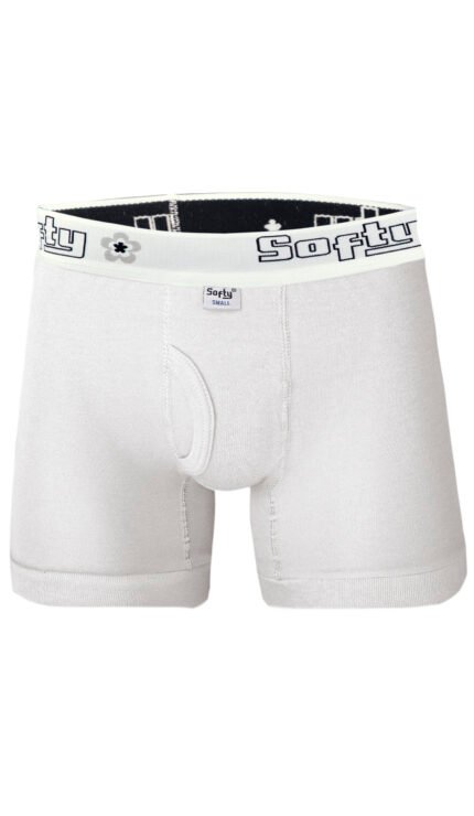 Men’s Winter Diamond Boxer (White) Softyknitwear