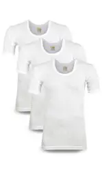 Men’s Rib (PV-90) Vest Hlaf Sleeves (Pack of 3)