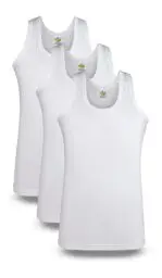 Men’s Winter Stylish Vest Sleeveless (White) (Pack of 3)