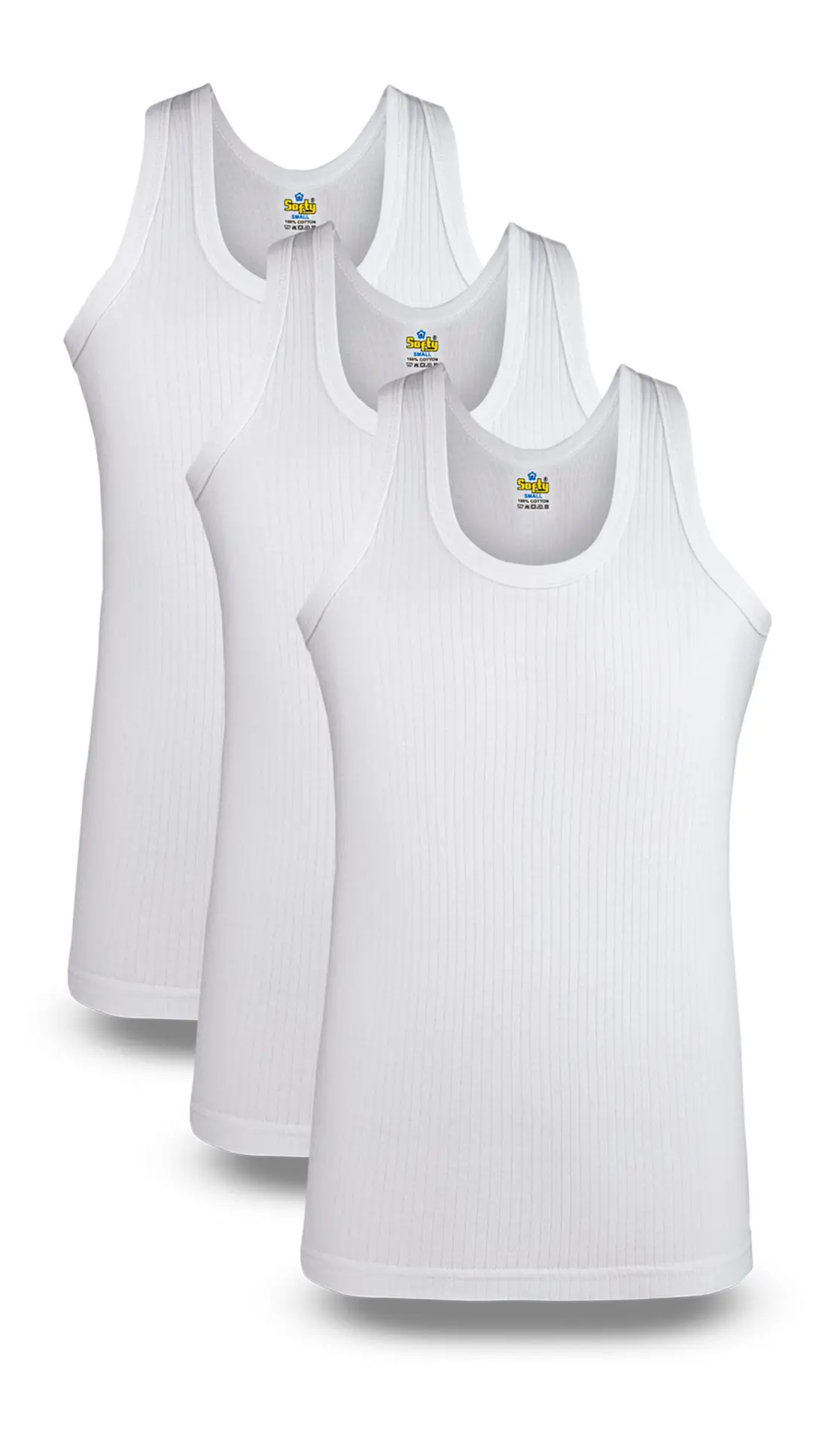 Men’s Winter Stylish Vest Sleeveless (White) (Pack of 3) Men’s Winter Stylish Vest Sleeveless (White) (Pack of 3)